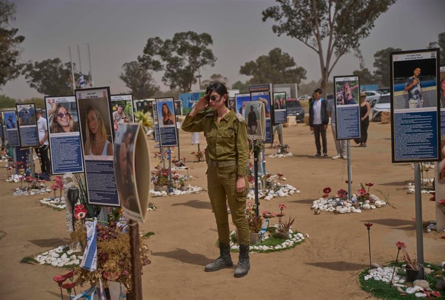 Ισραηλινή στρατιώτης (AP Photo/Ohad Zwigenberg)