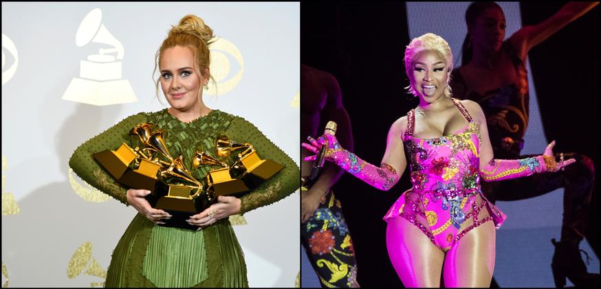 Adele και Nicki Minaj (Copyright: AP Images)