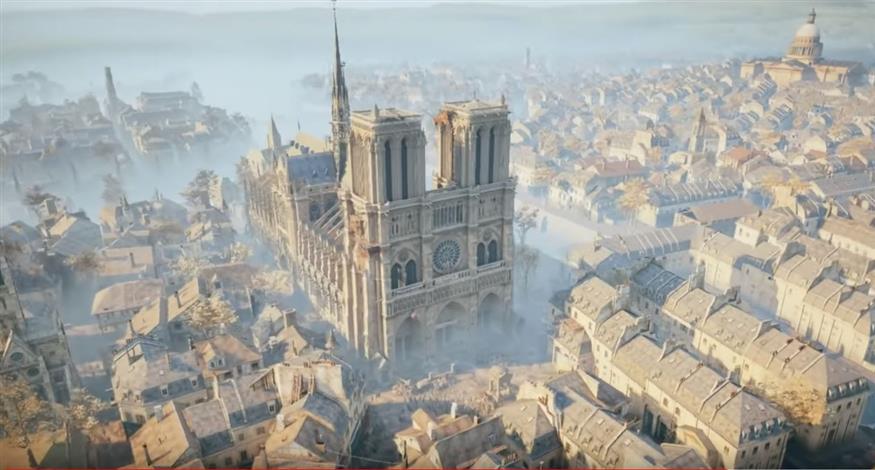 Στιγμιότηπο από το Assassins Creed Unity (copyright: youtube)