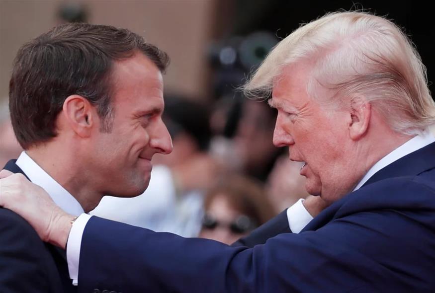 Μακρόν- Τραμπ/ΑP