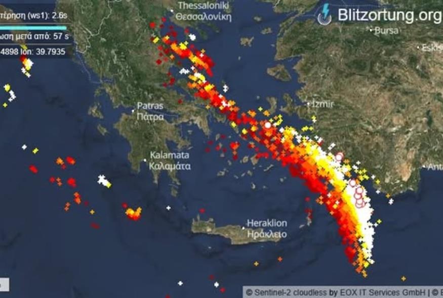 Χάρτης βροχών