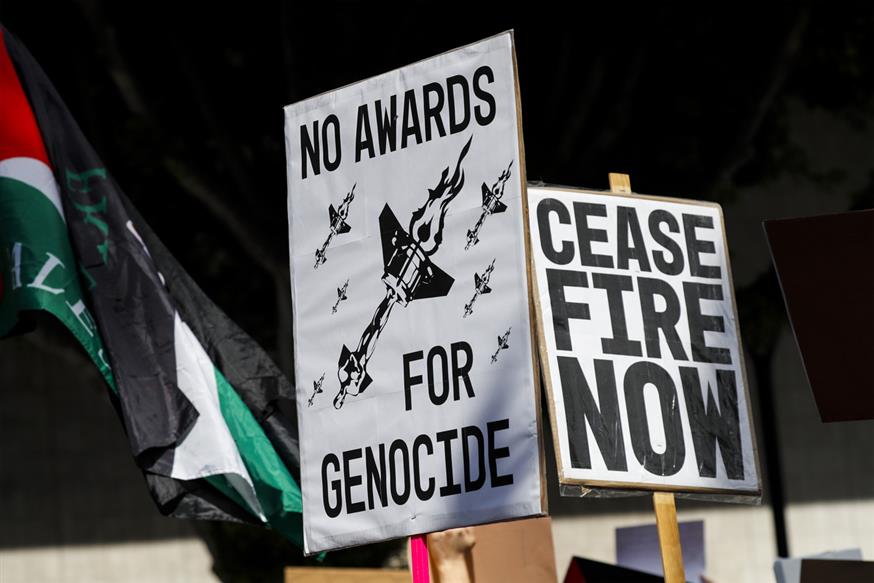 Οσκαρ 2024: Ηχηρό μήνυμα για τον πόλεμο στη Γάζα από εκατοντάδες διαδηλωτές και διασημότητες (AP Images)