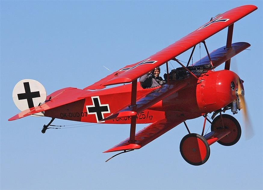 Το αεροσκάφος του Ριχτχόφεν βαμμένο κόκκινο