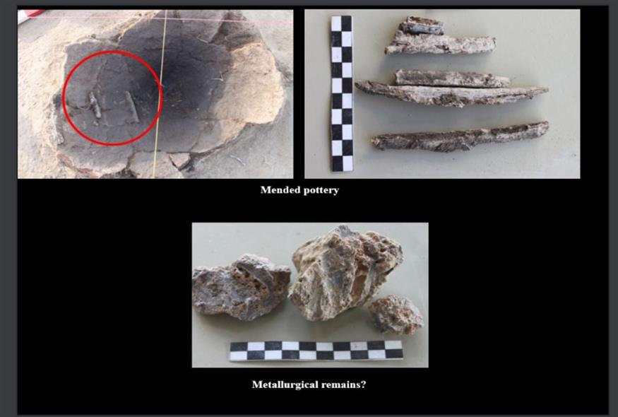 Ορισμένα από τα πολύτιμα ευρύματα στην Τούμπα Οφρυνίου στο όρος Παγγαίο