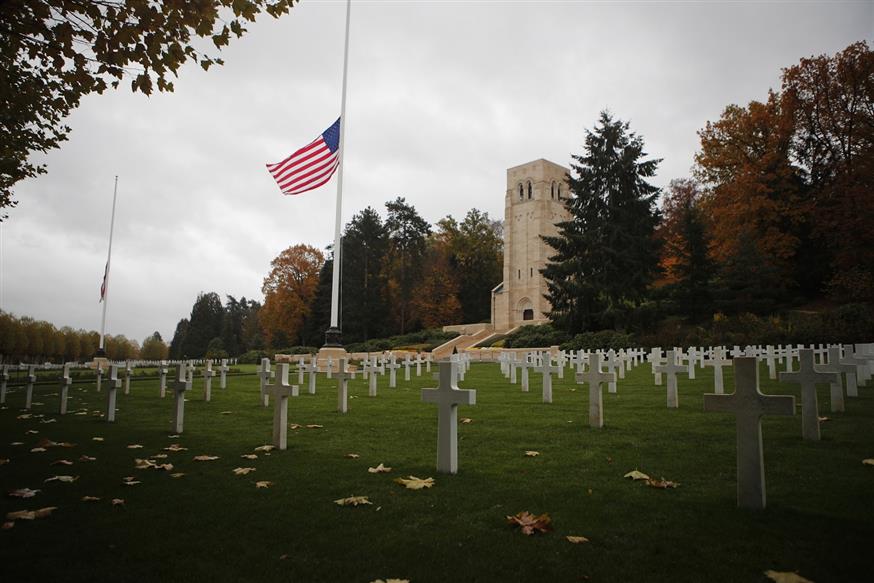 Το αμερικανικό κοιμητήριο στο Μπελό το οποίο αρνήθηκε να επισκεφθεί ο Ντόναλντ Τραμπ (AP)