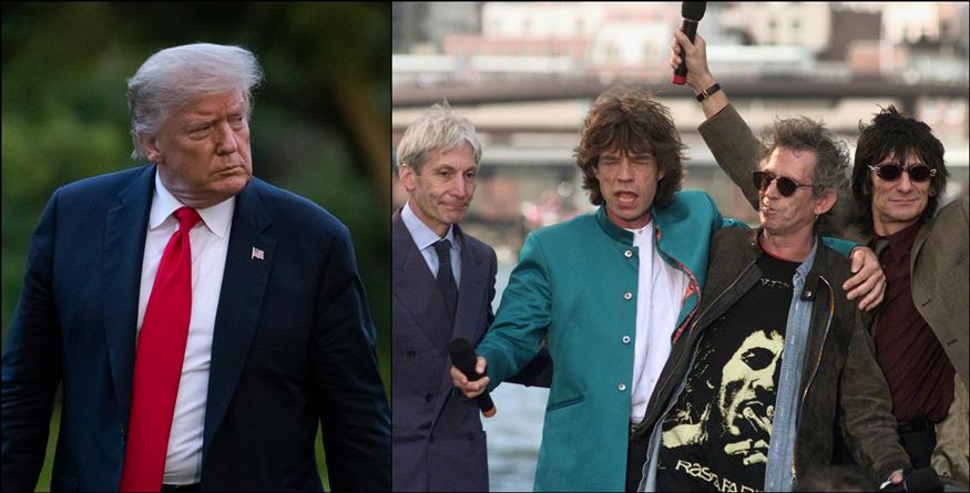 Ντόναλντ Τραμπ και Rolling Stones (Copyright: AP Images)