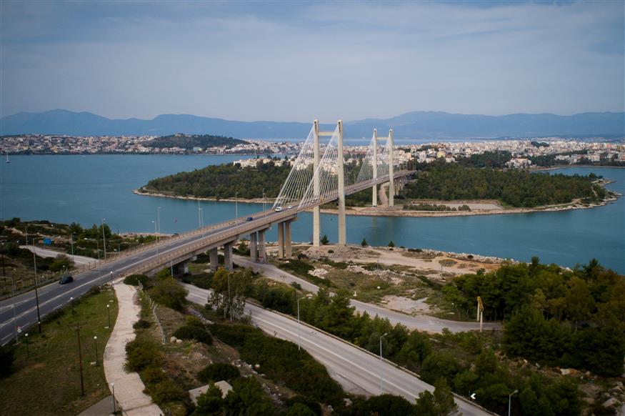 Η γέφυρα της Χαλκίδας (copyright: Eurokinissi/Αντώνης Νικολόπουλος)
