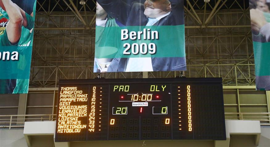 Παναθηναϊκός - Ολυμπιακός 20-0 έγραψε το ταμπλό στο ΟΑΚΑ (Intime)