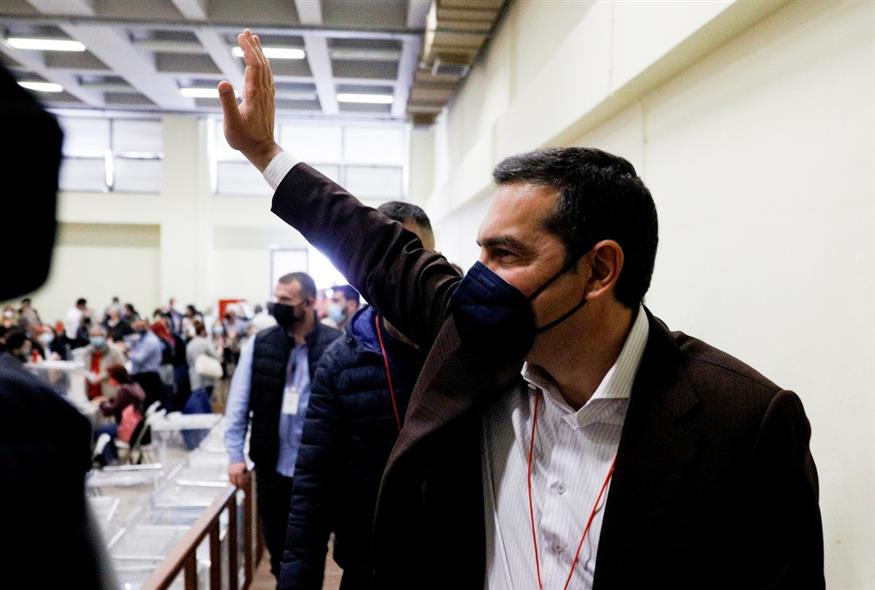 Ο Αλέξης Τσίπρας στο Συνέδριο του ΣΥΡΙΖΑ/EUROKINISSI/ΓΙΩΡΓΟΣ ΚΟΝΤΑΡΙΝΗΣ