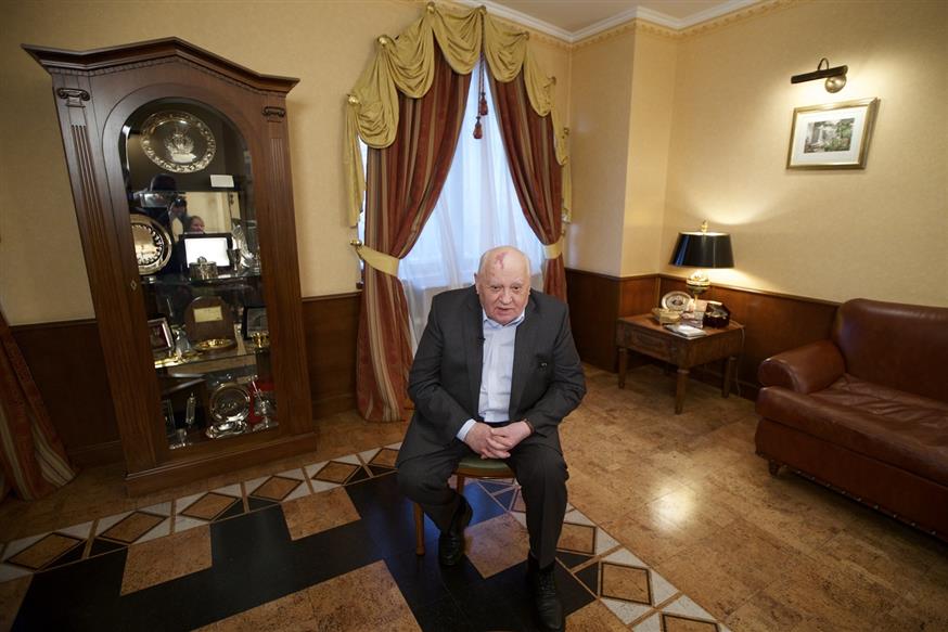 Ο Μιχαήλ Γκορμπατσόφ (AP Photo/Ivan Sekretarev)