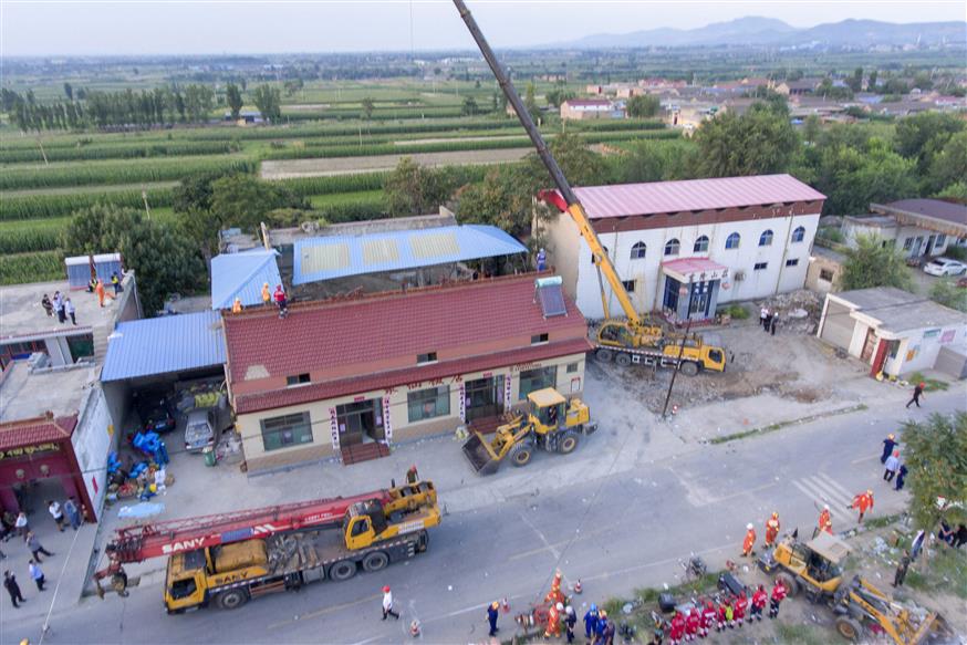 Κατάρρευση κτιρίου στην Κίνα/Copyright: AP Images