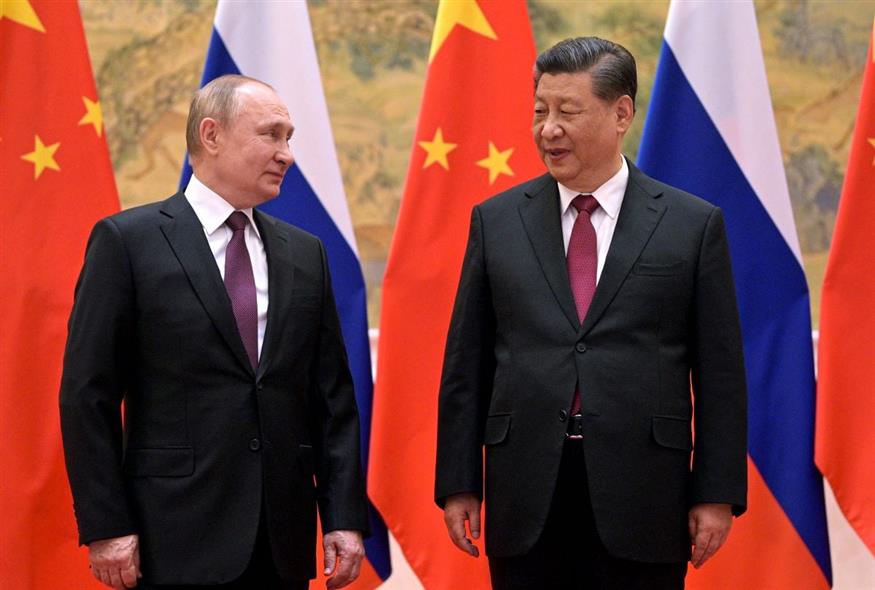 Σι Τζινπίνγκ και Βλαντίμιρ Πούτιν (Alexei Druzhinin, Sputnik, Kremlin Pool Photo via AP)