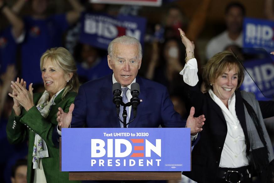 Ο Τζο Μπάιντεν στην προεκλογική του εκστρατεία/(AP Photo/Chris Carlson)