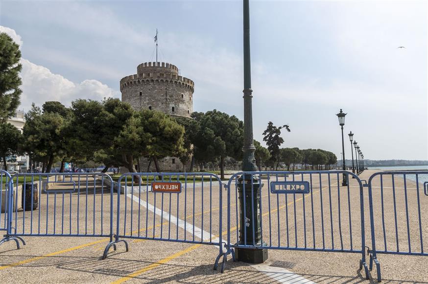 Κλειστή η Νέα Παραλία Θεσσαλονίκης/Eurokinissi
