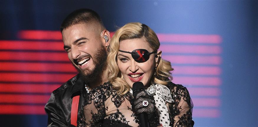 Madonna και Maluma στα βραβεία Billboard (Chris Pizzello/AP)