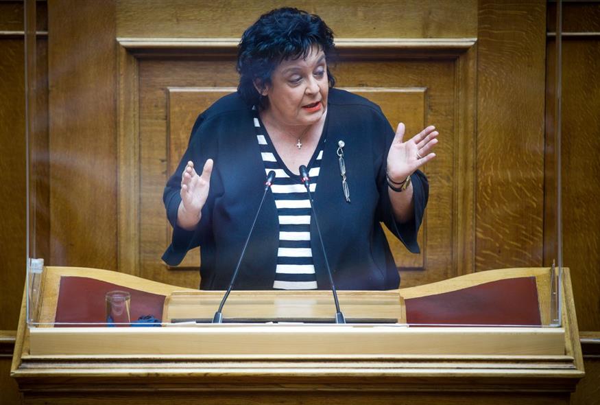 Η Λιάνα Κανέλλη στη Βουλή/ΚΟΝΤΑΡΙΝΗΣ ΓΙΩΡΓΟΣ EUROKNISSI