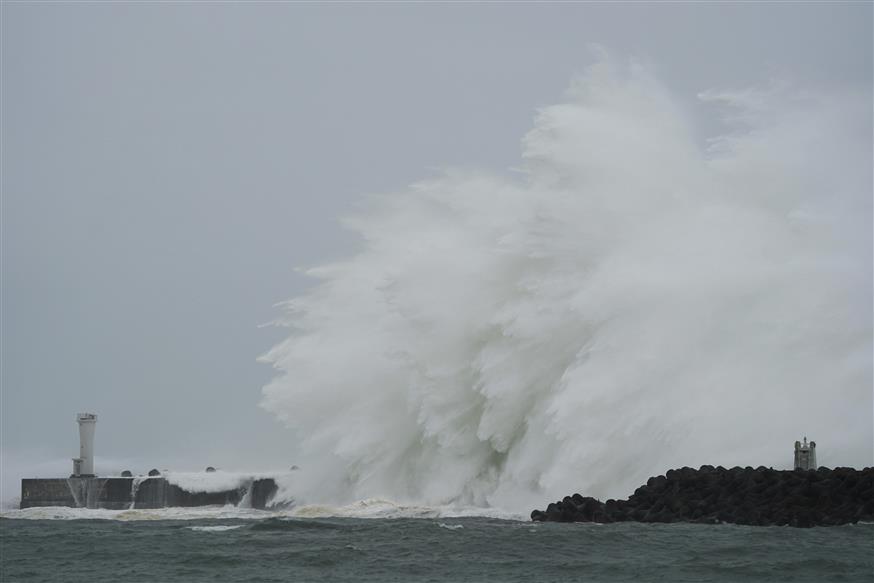 Τυφώνας Hagibis στην Ιαπωνία/(AP Photo/Toru Hanai)