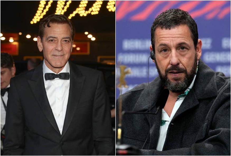 Τζορτζ Κλούνεϊ - Άνταμ Σάντλερ (AP)