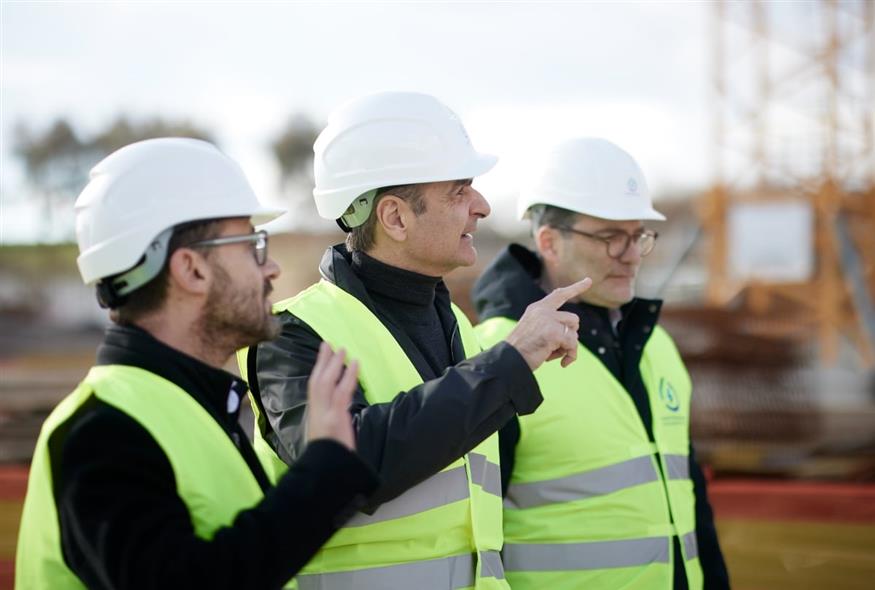 Ο Κυριάκος Μητσοτάκης στον Έβρο (ΔΗΜΗΤΡΗΣ ΠΑΠΑΜΗΤΣΟΣ/EUROKINISSI)