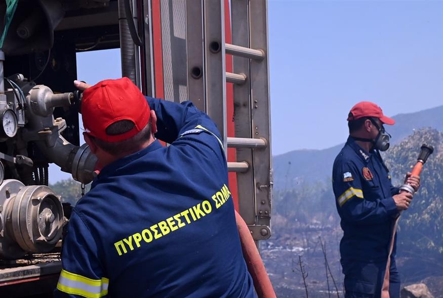 Φωτιά τώρα στη Λακωνία: Καίει σε δασική περιοχή στον Άγιο Στέφανο (EUROKINISSI)