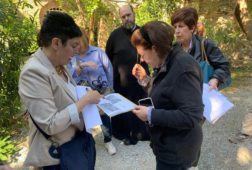 Αυτοψία της υπουργού Πολιτισμού στον Άγιο Δημήτριο Θεσσαλονίκης