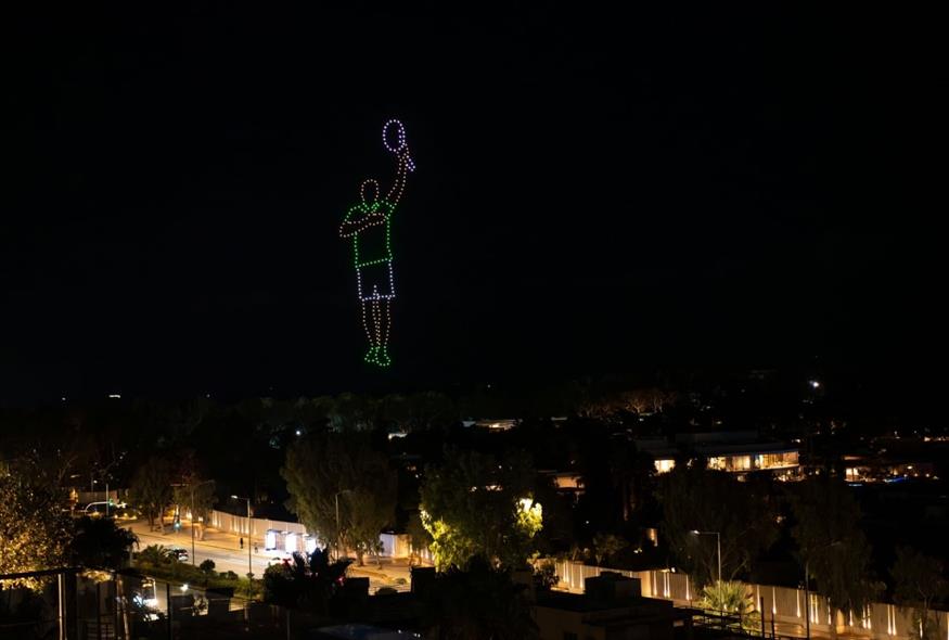 Στιγμιότυπο από το drone show