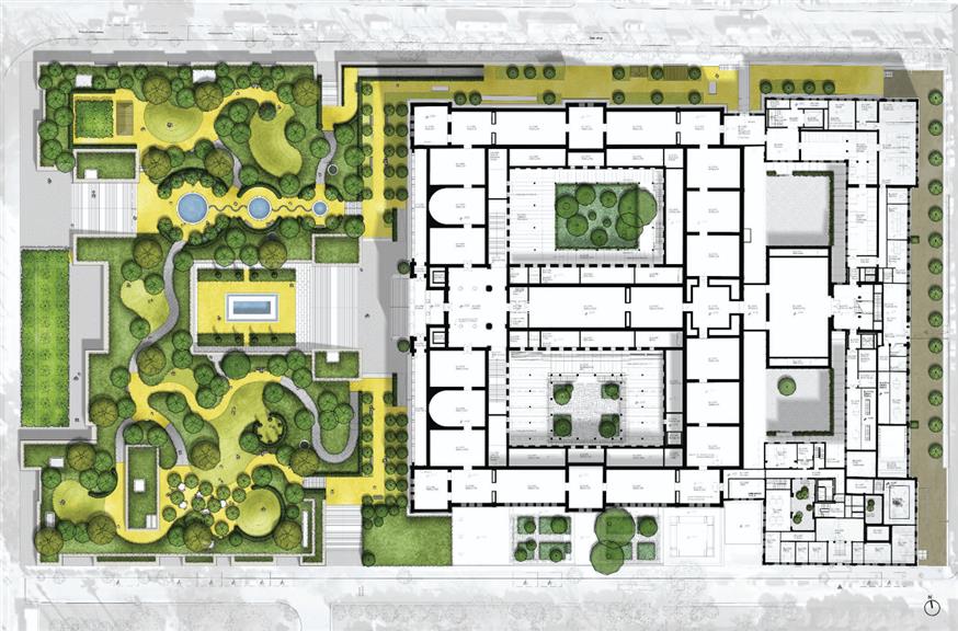 Σχέδιο διαμόρφωση κήπων του νέου Μουσείου (ΥΠΠΟΑ) Σχέδιο διαμόρφωση κήπων του νέου Μουσείου (ΥΠΠΟΑ)