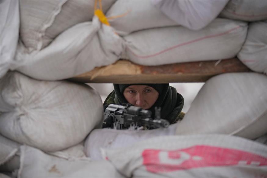Μαίνεται ο πόλεμος στην Ουκρανία / AP Photo / Vadim Ghirda