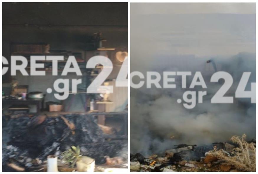 Φωτιά σε σπίτι στην Κρήτη