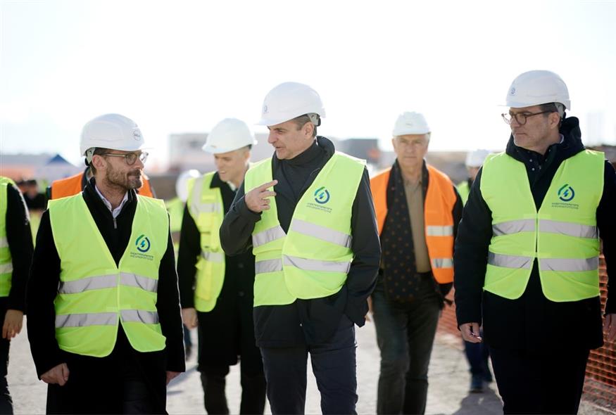 Ο Κυριάκος Μητσοτάκης στον Έβρο (ΔΗΜΗΤΡΗΣ ΠΑΠΑΜΗΤΣΟΣ/EUROKINISSI)