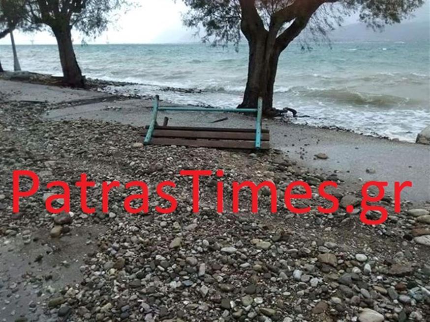 Καταστροφές από την κακοκαιρία στην Πάτρα/patrastimes.gr
