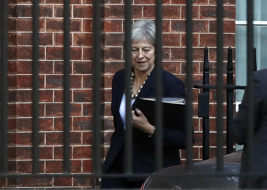 Theresa May/(AP Photo/Frank Augstein)