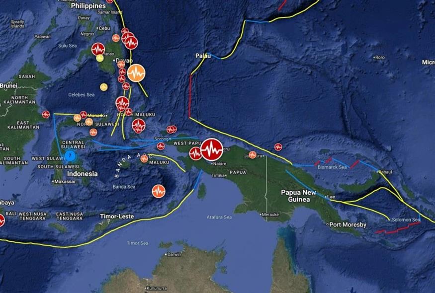 Σεισμός στη Δυτική Παπούα/Ινδονησία