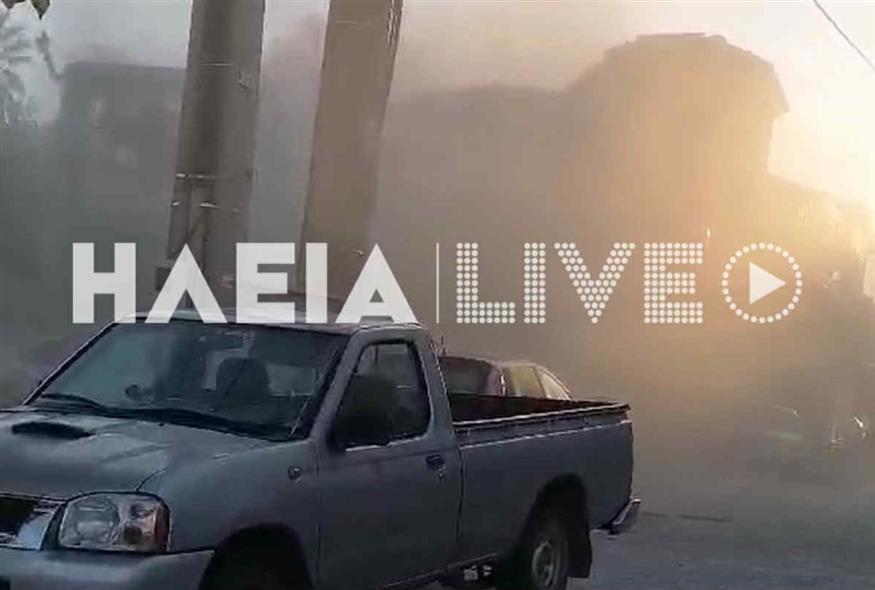 Κατάρρευση κτιρίου στην Ηλεία