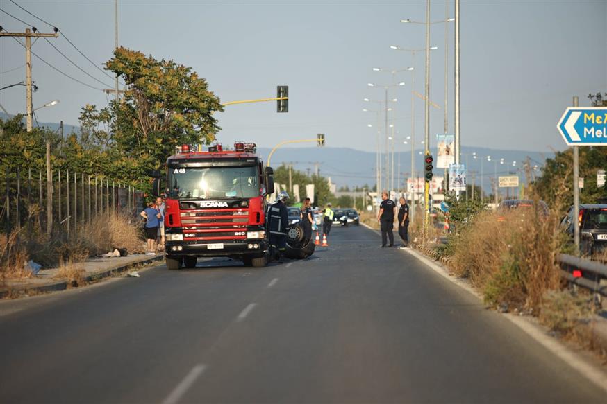Λάρισα: Τροχαίο δυστύχημα με ανατροπή οχήματος (larisanet)
