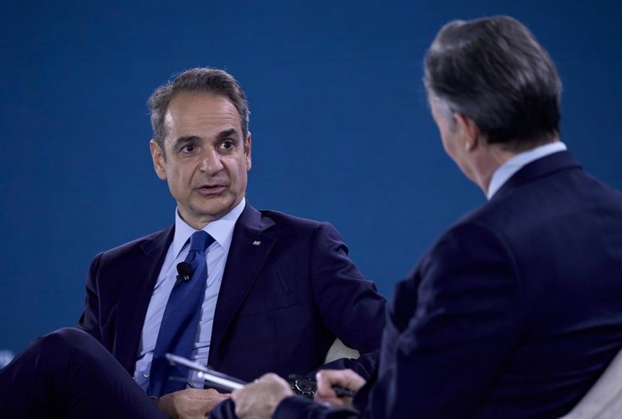 Συζήτηση του Κυριάκου Μητσοτάκη με τον αρχισυντάκτη του Bloomberg στο πλαίσιο του «Bloomberg New Economy Forum»