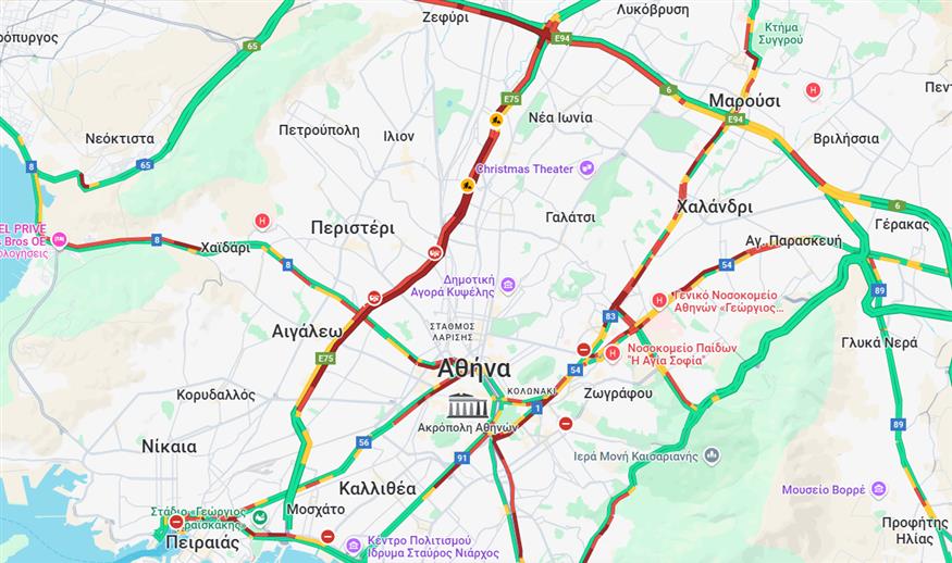 Η κυκλοφορία σήμερα (14/10)