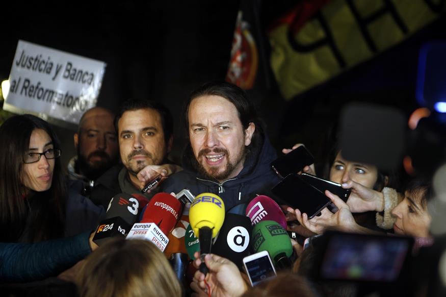 O Ιγκλέσιας, των Podemos (AP Photo/Paul White)