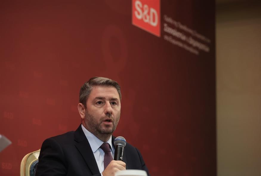 Ο Νίκος Ανδρουλάκης στην Ημερίδα (ΓΙΩΡΓΟΣ ΚΟΝΤΑΡΙΝΗΣ/EUROKINISSI)