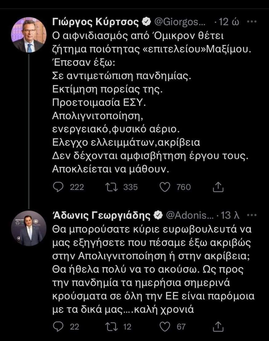 Tweet Γεωργιάδη