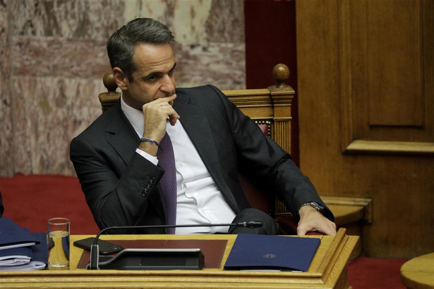 Ο Κυριάκος Μητσοτάκης στη Βουλή (copyright: Eurokinissi)