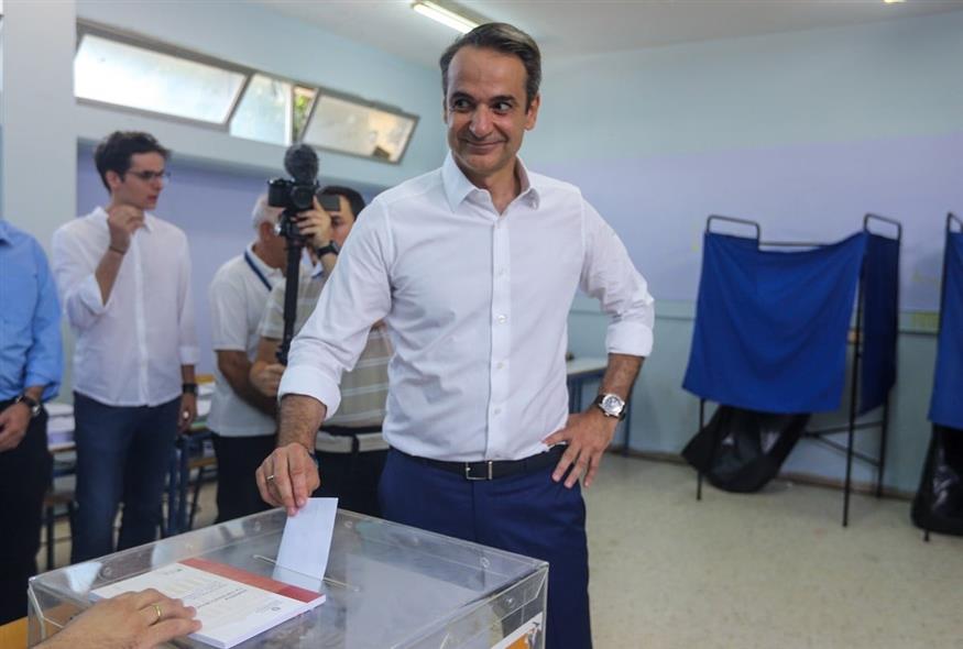 Σε δημοτικό σχολείο της Κηφισιάς θα ψηφίσει ο Κυριάκος Μητσοτάκης (φωτογραφία αρχείου/ Eurokinissi)
