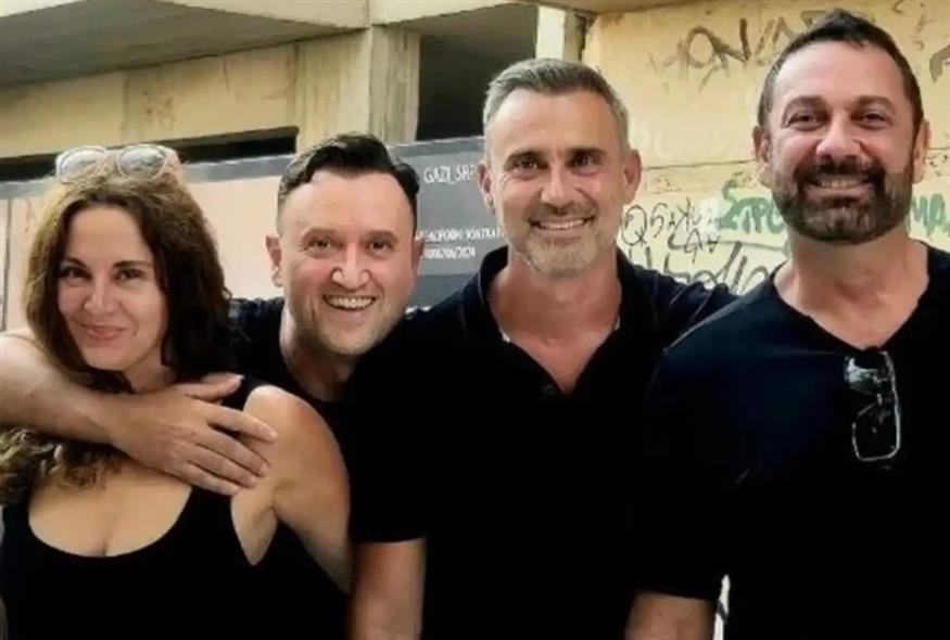 Αγγελική Λάμπρη, Αργύρης Αγγέλου, Γιώργος Καπουτζίδης και Μιχάλης Μαρίνος (Copyright: Instagram)