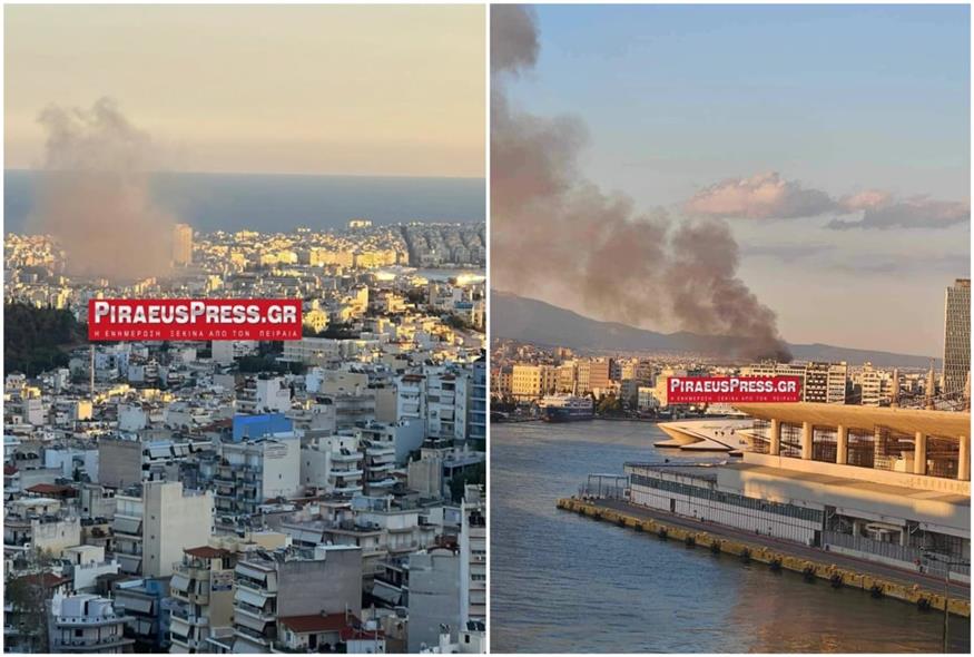 Φωτιά σε εγκαταλειμμένο κτίριο στον Πειραιά