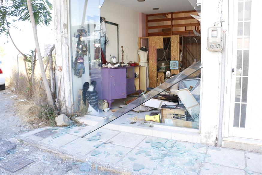 Ζημιές από το σεισμό στην Κρήτη/ ΑΠΕ-ΜΠΕ