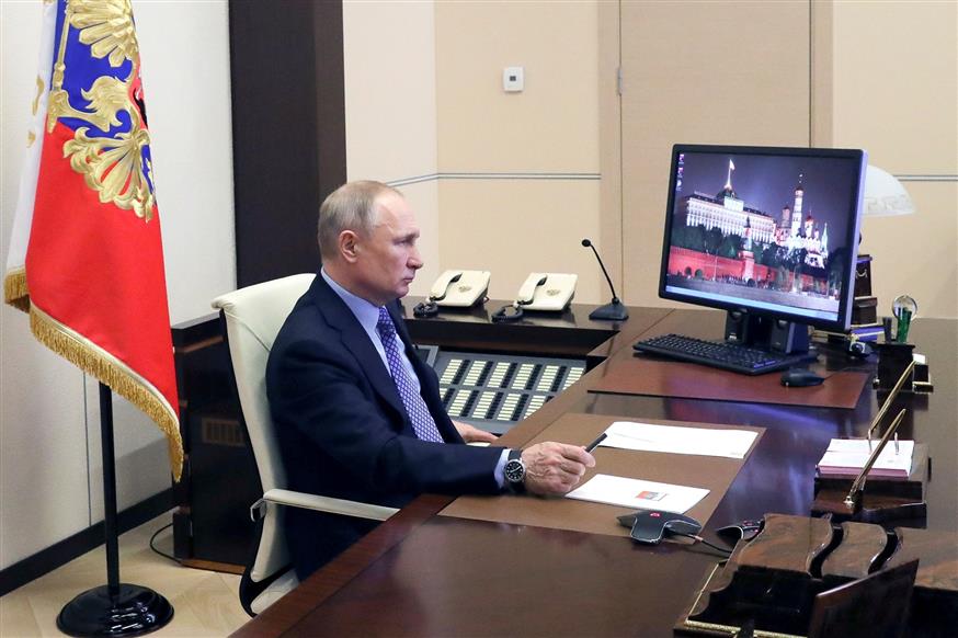 Βλαντιμίρ Πούτιν/(Mikhail Klimentyev, Sputnik, Kremlin Pool Photo via AP)