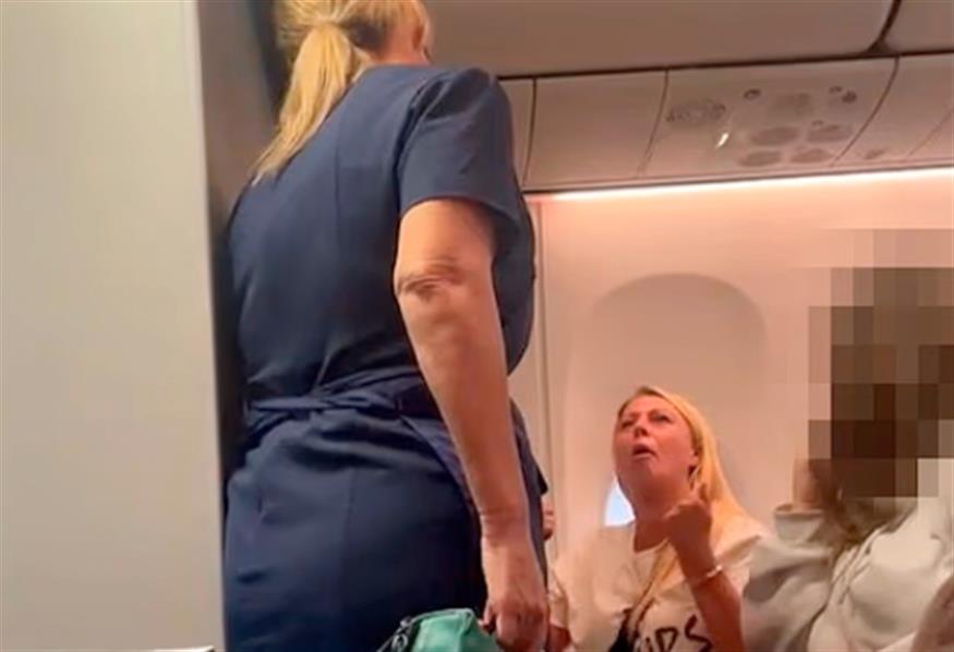 Η έξαλλη Βρετανίδα (video capture)