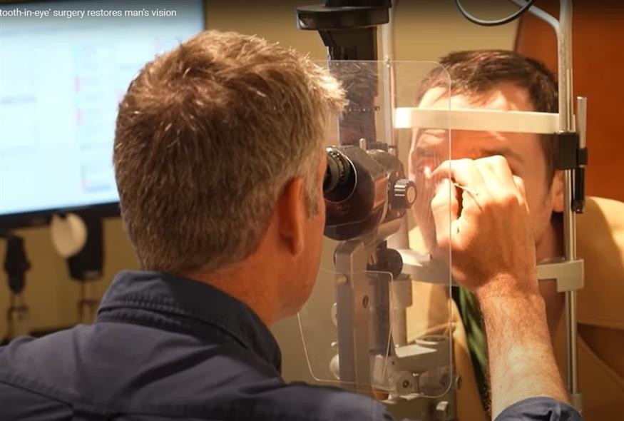 Ο Brent Chapman ξαναβρήκε την όρασή του μετά από 20 χρόνια (Eyewitness News ABC7NY)