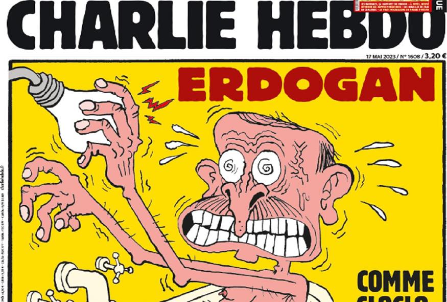 Το εξώφυλλο του Charlie Hebdo για τον Τούρκο πρόεδρο