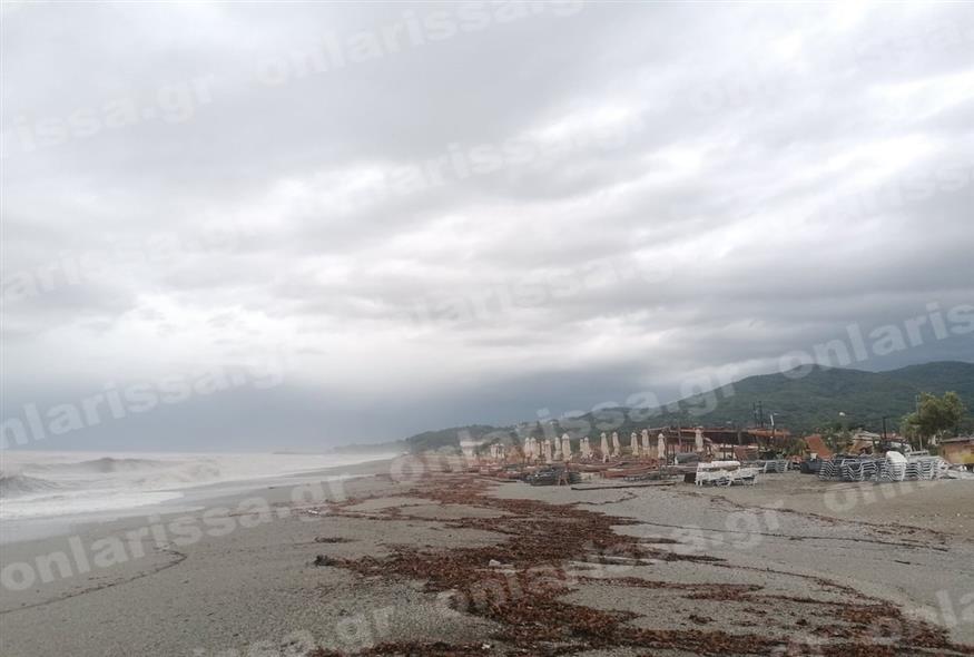 Τεράστιες ζημιές στην παραλία Αγιάς στη Λάρισα (onlarissa.gr)
